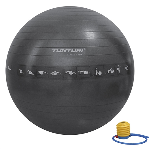 Tunturi Træningsbold - 65 cm  i sort